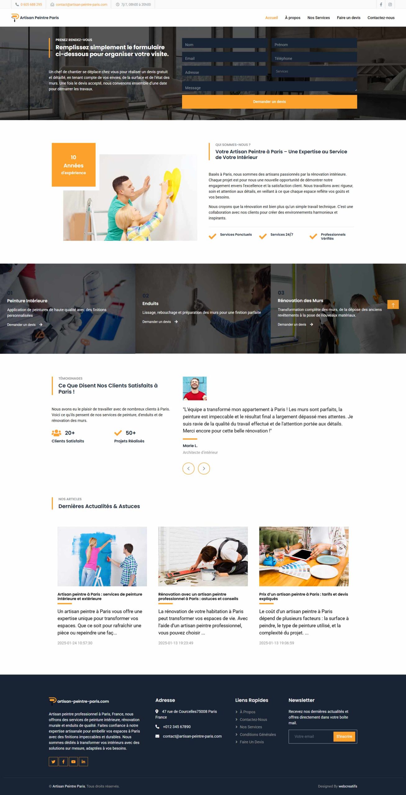 Artisan Painter Paris – High-End Renovation & Painting